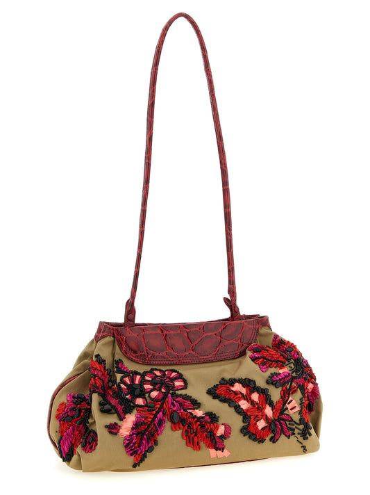Dries Van Noten Multicolor Cotton Clutch Bag