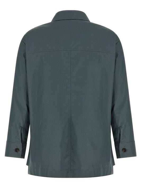 'S Max Mara Gray Cotton Blouse