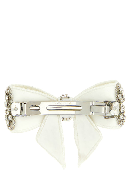Self-Portrait White Polyester Hair Clip