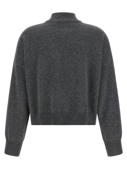Brunello Cucinelli Gray Cashmere Cardigan
