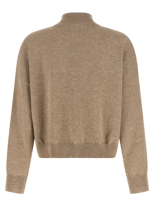 Brunello Cucinelli Beige Cashmere Cardigan