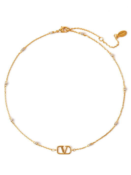 Valentino Garavani Gold Brass Necklace
