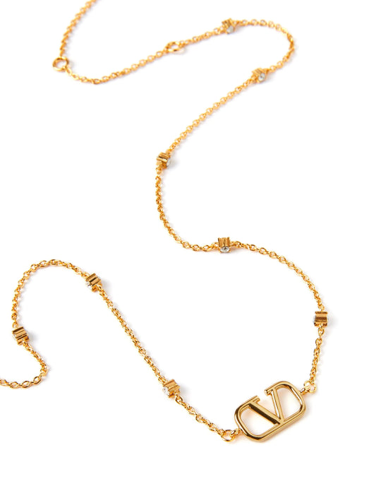 Valentino Garavani Gold Brass Necklace