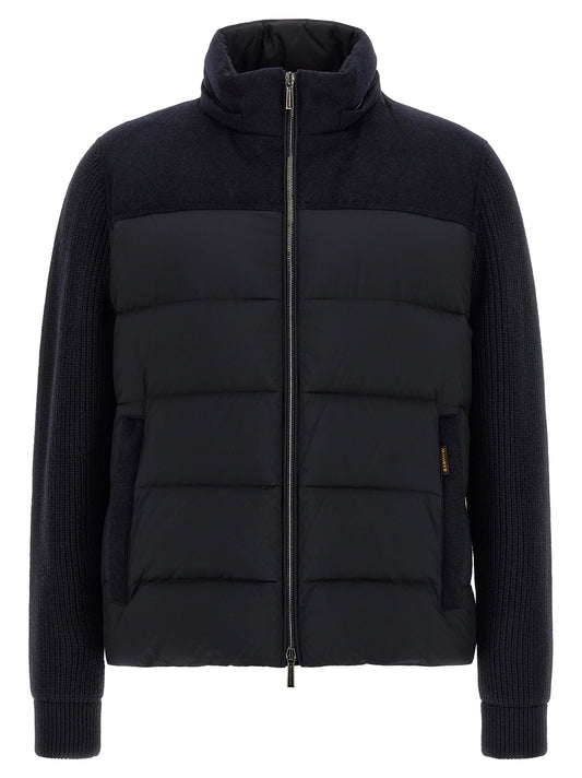 MooRER Blue Wool Full-Length Jacket