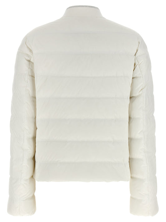 Brunello Cucinelli White Polyester Full-Length Jacket