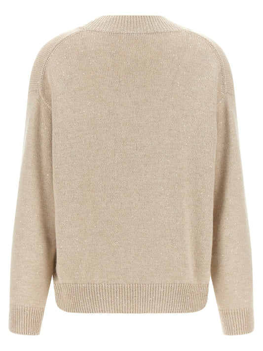 Brunello Cucinelli Beige Cashmere Cardigan