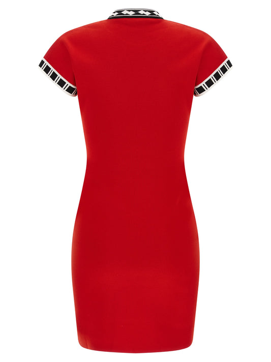 Versace Multicolor Cotton Short Dress