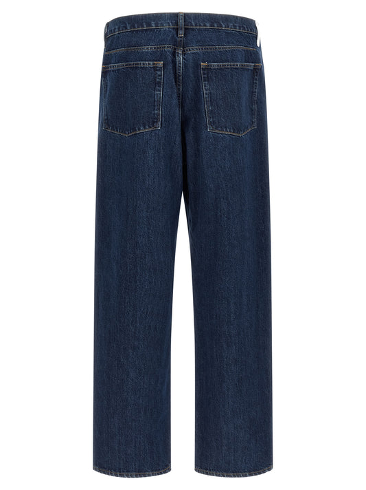 Jil Sander Blue Cotton Straight-Leg Jeans