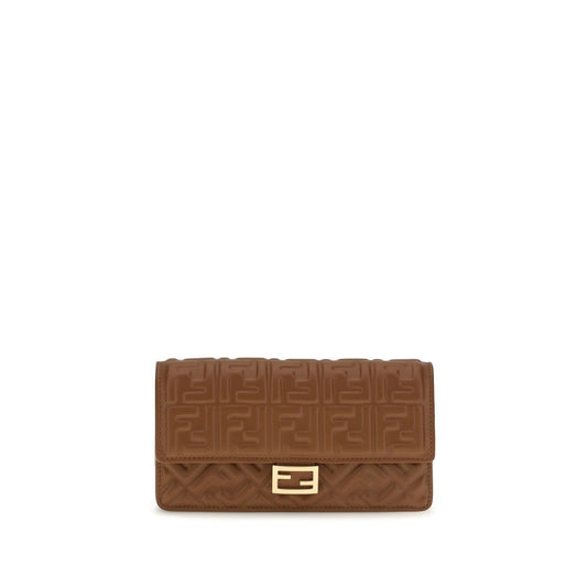 Fendi Brown Calf Leather Bos Taurus Wallet