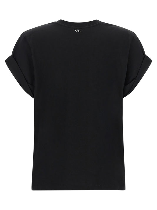 Victoria Beckham Black Cotton T-Shirt