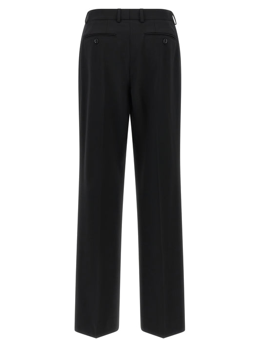 Dolce & Gabbana Black Virgin Wool Casual Pants