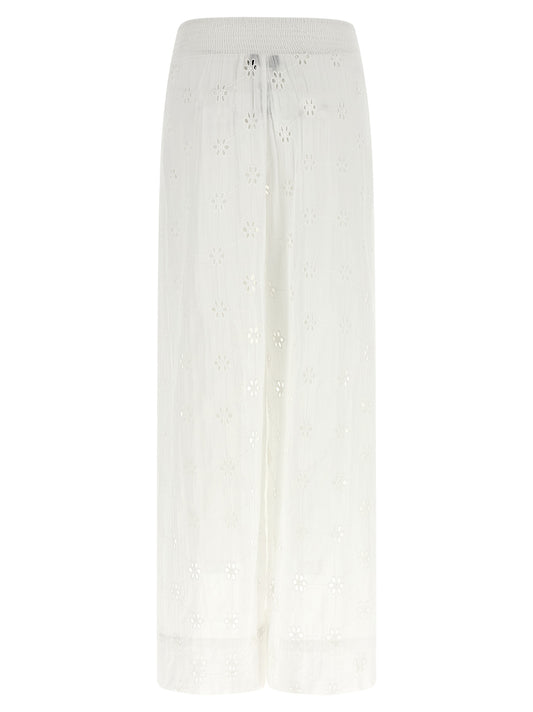 Polo Ralph Lauren White Cotton Casual Pants