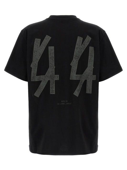 44 Label Group Black Cotton T-Shirt