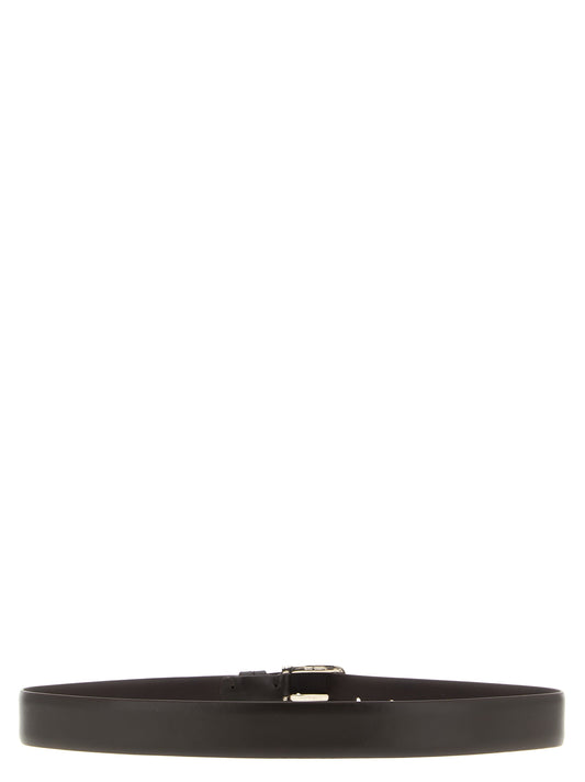 ZERBINI CLAUDIO Brown Leather Regular Belt