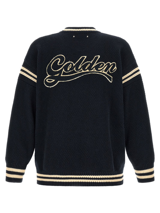 Golden Goose Blue Cotton Cardigan