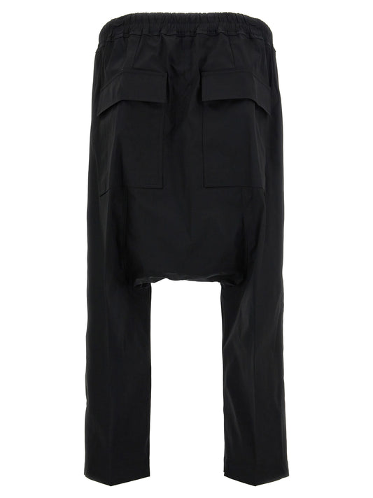 Rick Owens Black Cotton Casual Pants