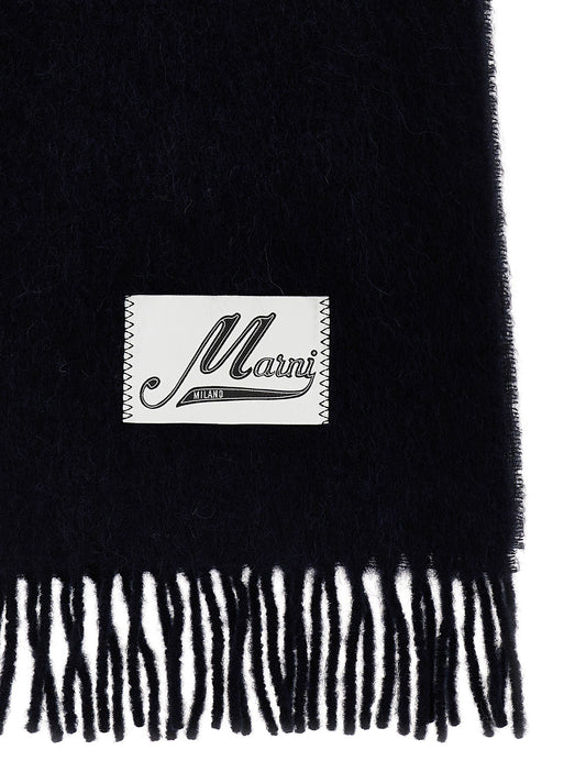 Marni Blue Wool Scarf