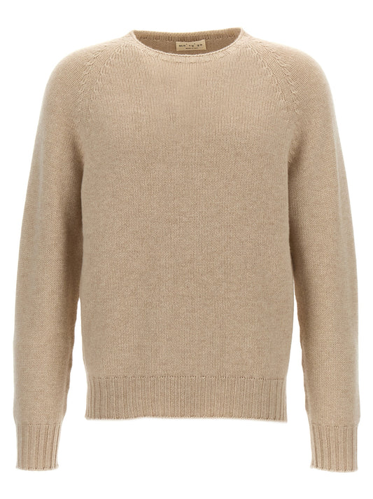 MA'RY'YA Beige Wool Cardigan
