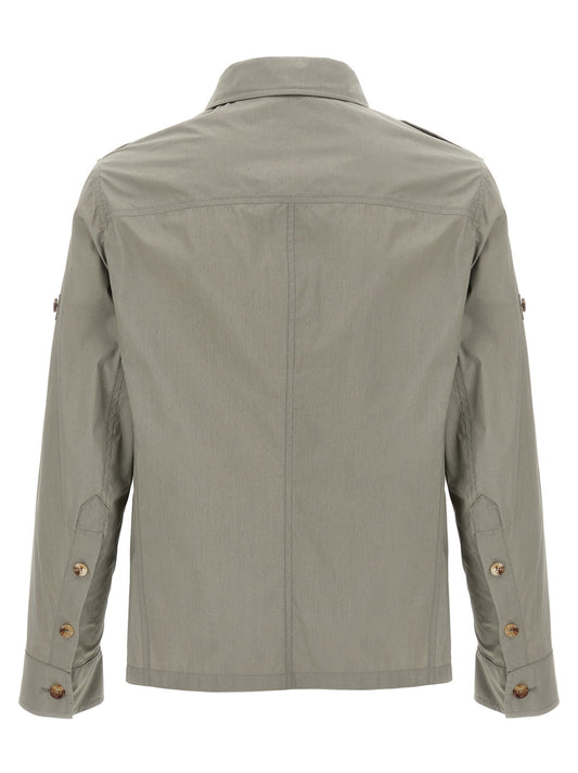 Brunello Cucinelli Bicolor Cotton Shell Jacket
