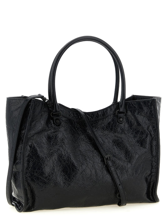 Balenciaga Black Lamb Leather Tote Bag