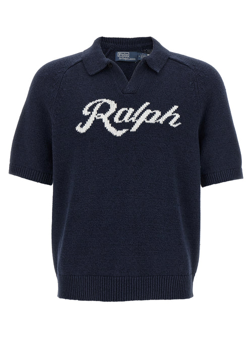 Polo Ralph Lauren Blue Linen Cardigan