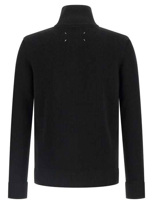 Maison Margiela Black Cotton Cardigan