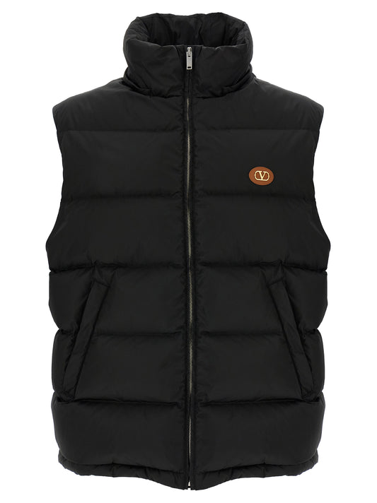 Valentino Garavani Black Polyamide Sleeveless Jacket