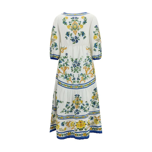 FARM RIO Multicolor Linen Casual Dress