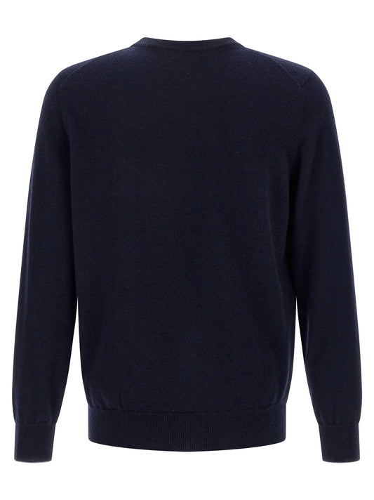 Brunello Cucinelli Blue Cashmere Cardigan