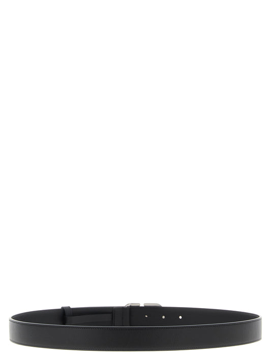 Valentino Garavani Black Calfskin Regular Belt