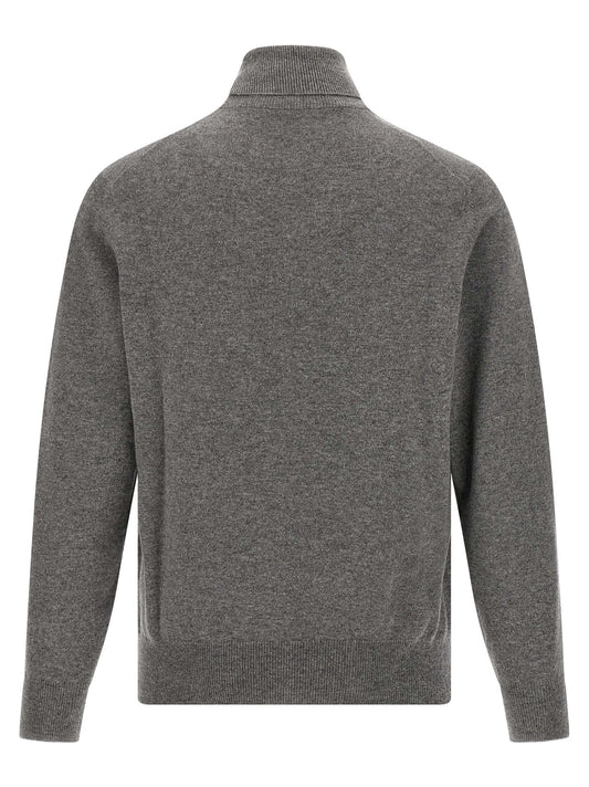 Brunello Cucinelli Gray Cashmere Cardigan