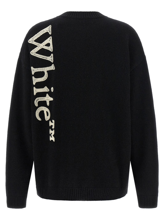 Off-White Bicolor Wool Cardigan