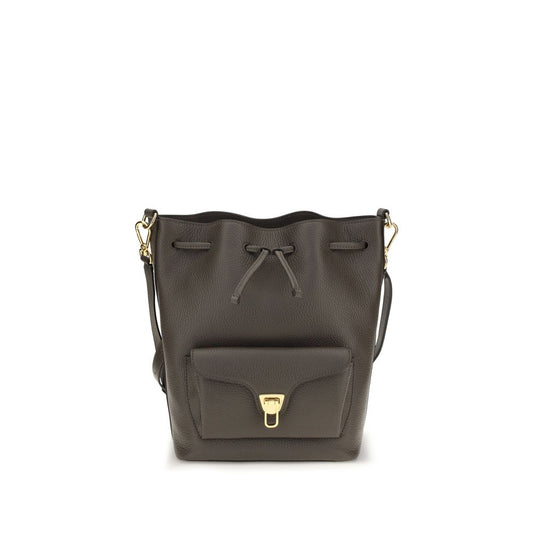 Coccinelle Brown Calf Leather Bos Taurus Shoulder Bag