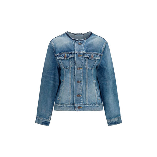 Balenciaga Blue Wool Oves Aries Denim Jacket