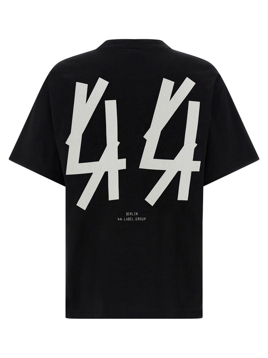 44 Label Group Black Cotton T-Shirt