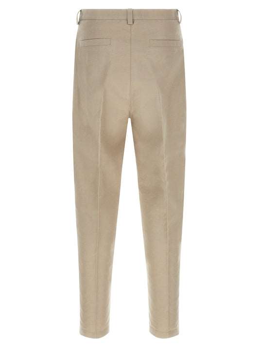 Brunello Cucinelli Brown Cotton Casual Pants
