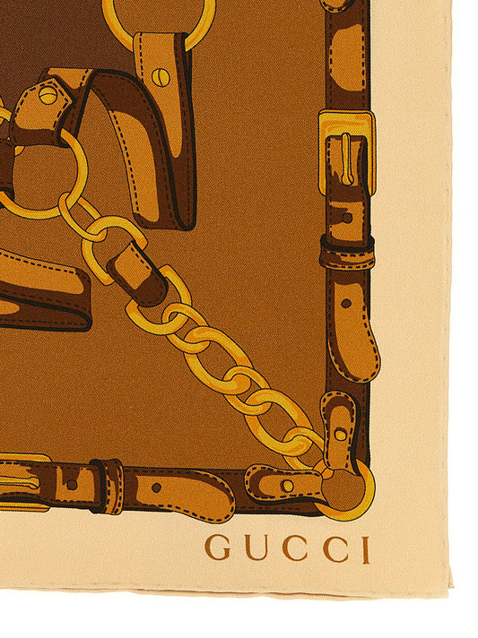 Gucci Brown Silk Foulard