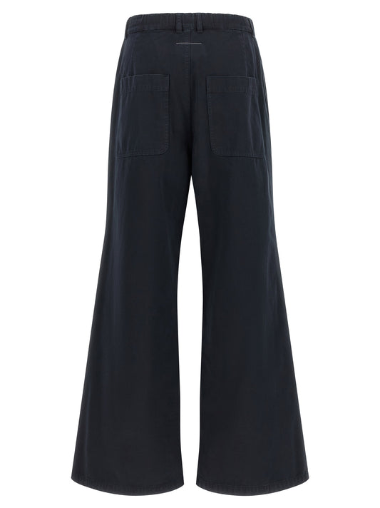 MM6 Maison Margiela Blue Cotton Casual Pants