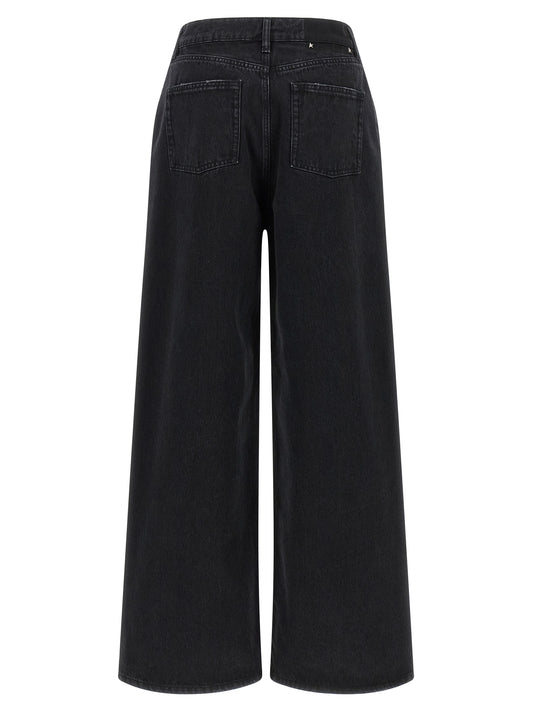 Golden Goose Black Cotton Flared Jeans