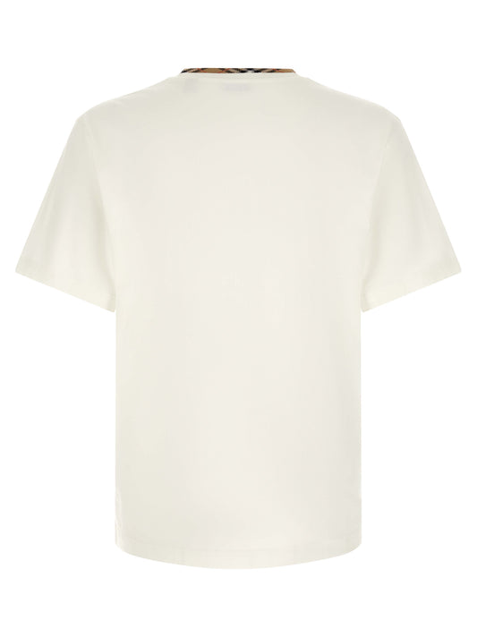 Burberry White Cotton T-Shirt