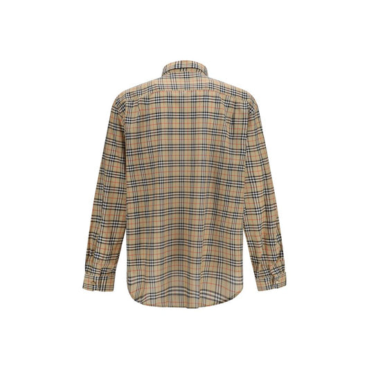 Burberry Beige Cotton Pattern Shirt