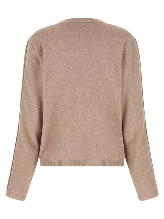 Fabiana Filippi Beige Virgin Wool Cardigan