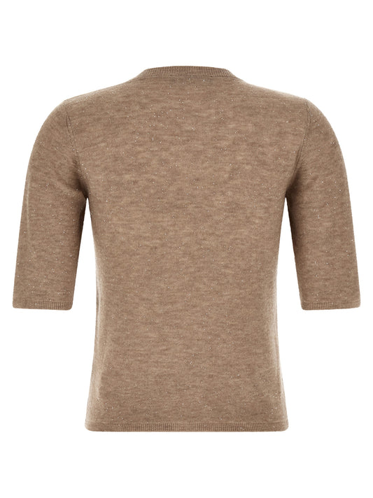 Fabiana Filippi Beige Wool T-Shirt