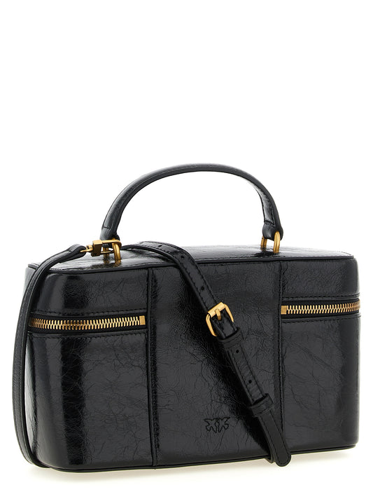 PINKO Black Calfskin Handbag