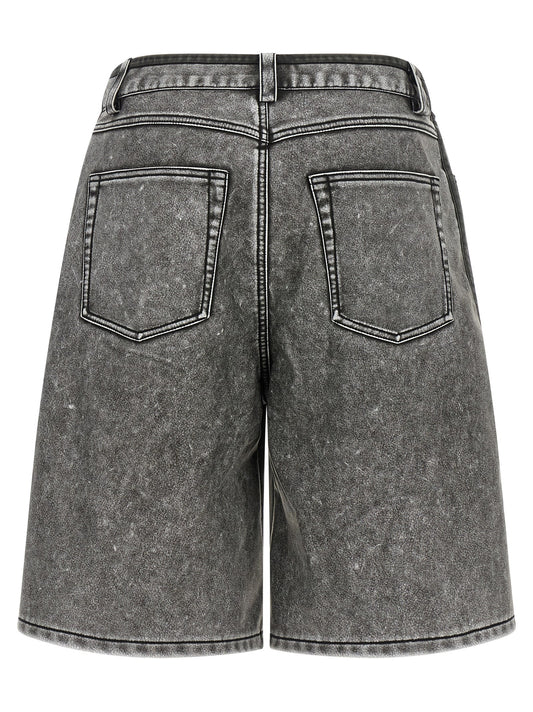 Diesel Gray Polyethylene Bermuda Shorts
