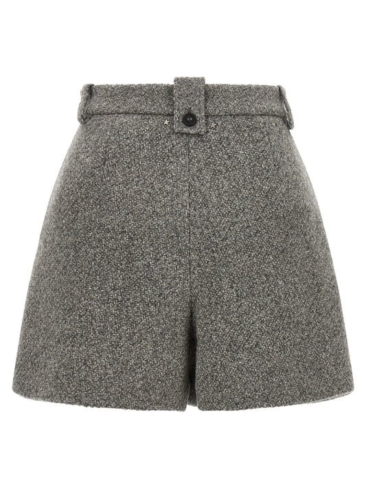 Golden Goose Gray Virgin Wool Bermuda Shorts