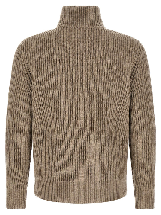 MM6 Maison Margiela Beige Wool Full-Length Jacket