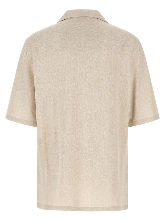 Brunello Cucinelli Beige Linen Blouse