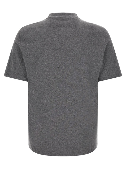 Brunello Cucinelli Gray Cotton T-Shirt