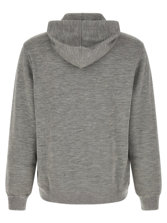 Brunello Cucinelli Gray Cashmere Sweatshirt